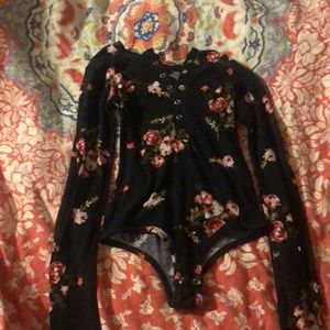 rue 21 floral bodysuit